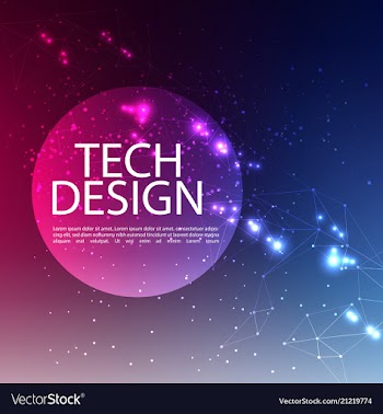 Abstract technology digital hi tech hexagons vector image