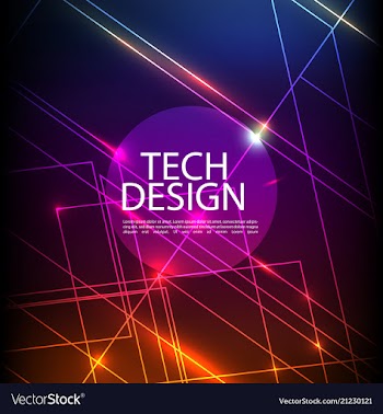 Abstract technology digital hi tech hexagons vector image