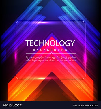 Abstract technology digital hi tech hexagons vector image
