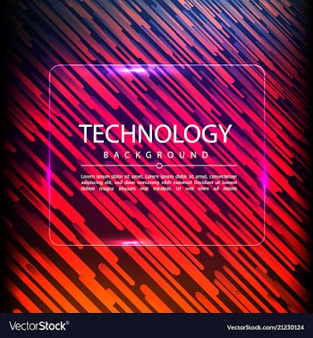 Abstract technology digital hi tech hexagons vector image