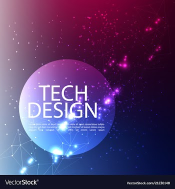 Abstract technology digital hi tech hexagons vector image