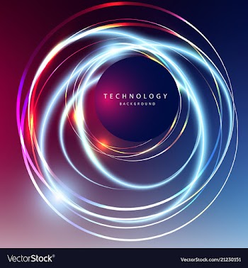 Abstract technology digital hi tech hexagons vector image