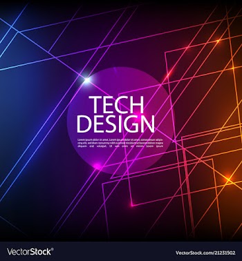 Abstract technology digital hi tech hexagons vector image