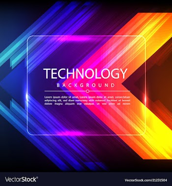 Abstract technology digital hi tech hexagons vector image