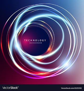 Abstract technology digital hi tech hexagons vector image