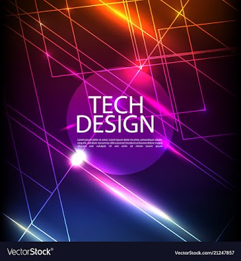Abstract technology digital hi tech hexagons vector image