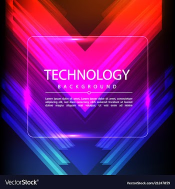 Abstract technology digital hi tech hexagons vector image
