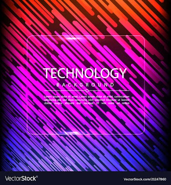 Abstract technology digital hi tech hexagons vector image
