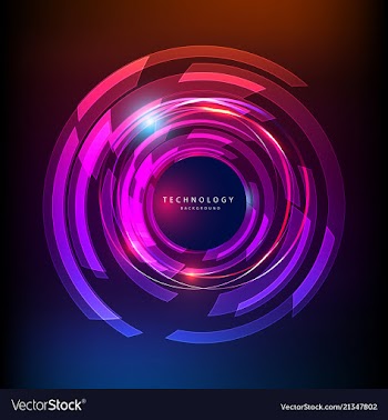 Abstract technology digital hi tech hexagons vector image