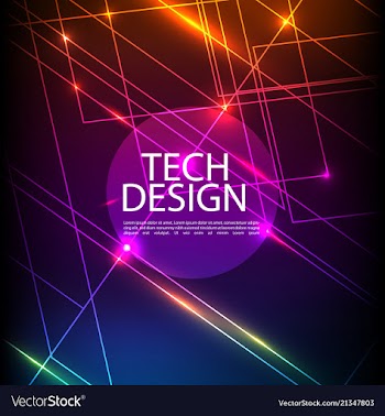 Abstract technology digital hi tech hexagons vector image