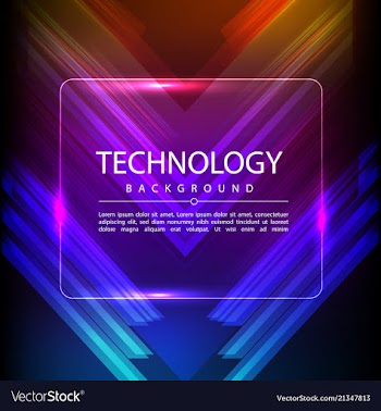 Abstract technology digital hi tech hexagons vector image