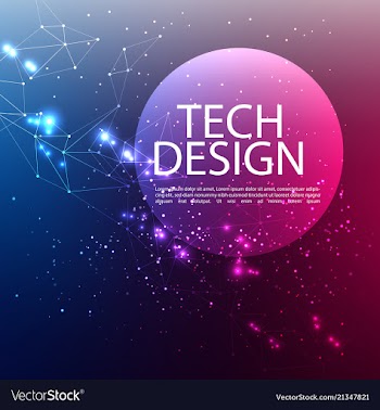 Abstract technology digital hi tech hexagons vector image