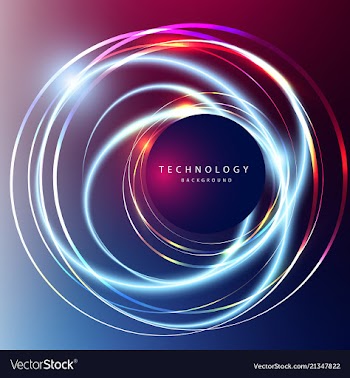 Abstract technology digital hi tech hexagons vector image