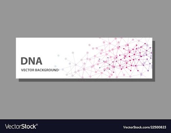 Abstract technology science concept dna vector image