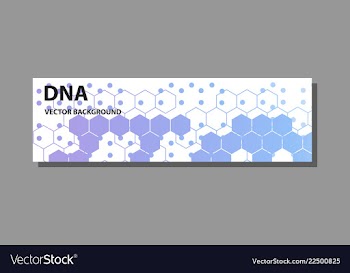 Abstract technology science concept dna vector image