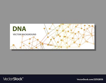 Abstract technology science concept dna vector image