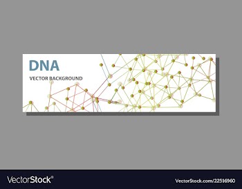 Abstract technology science concept dna vector image