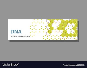 Abstract technology science concept dna vector image