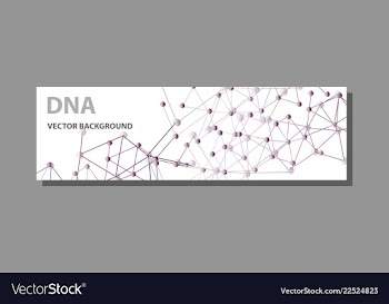 Abstract technology science concept dna vector image