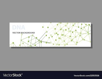 Abstract technology science concept dna vector image