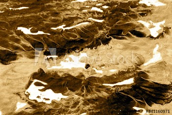 Abstract textured oil painting