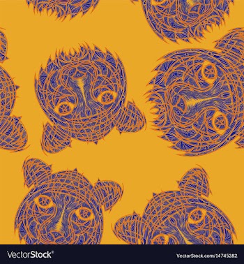 Abstract tiger pattern jungle tropical vector image