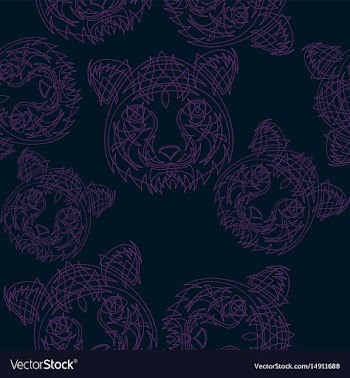 Abstract tiger pattern jungle tropical vector image