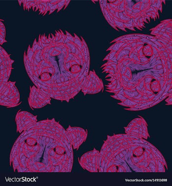 Abstract tiger pattern jungle tropical vector image