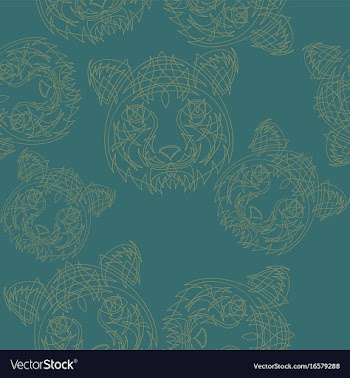 Abstract tiger pattern jungle tropical vector image