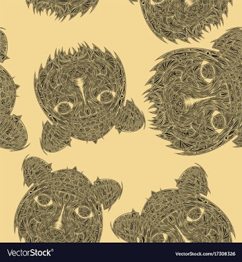 Abstract tiger pattern jungle tropical vector image