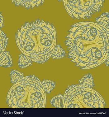 Abstract tiger pattern jungle tropical vector image