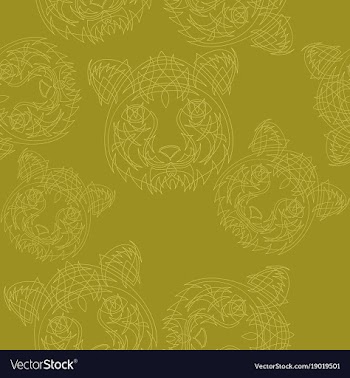 Abstract tiger pattern jungle tropical vector image