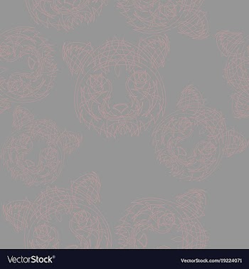 Abstract tiger pattern jungle tropical vector image