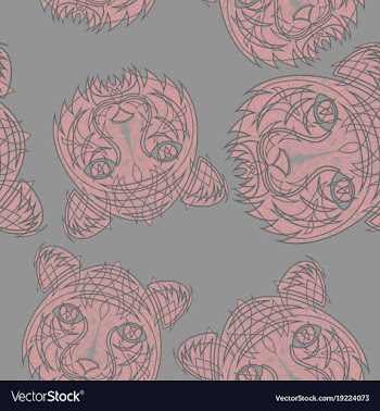 Abstract tiger pattern jungle tropical vector image