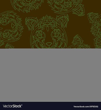 Abstract tiger pattern jungle tropical vector image