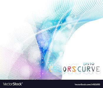 Abstract translucent colors dots style vector image
