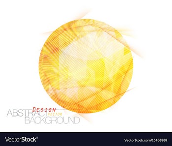 Abstract translucent yellow colors vector image