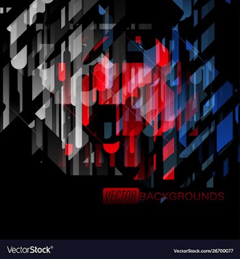 Abstract transparent colors on a black vector image