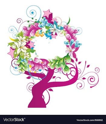 Abstract tree vector image