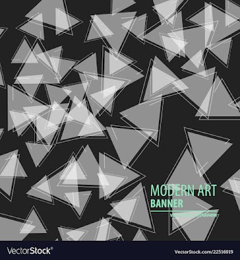 Abstract triangle background 3d triangles modern vector image