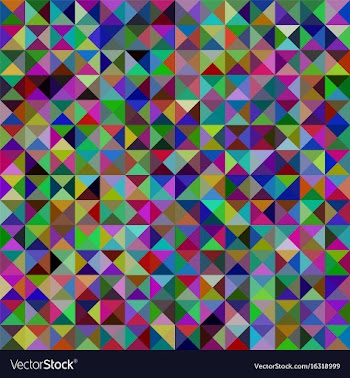 Abstract triangle mosaic pattern background vector image