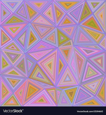 Abstract triangle mosaic tile background design vector image