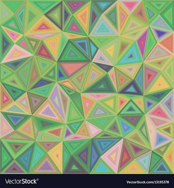 Abstract triangle mosaic tile background design vector image