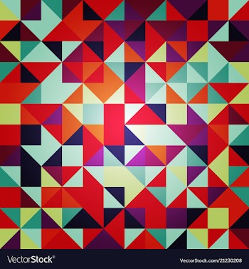 Abstract triangle pattern background advertising vector image