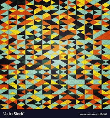 Abstract triangle pattern background advertising vector image