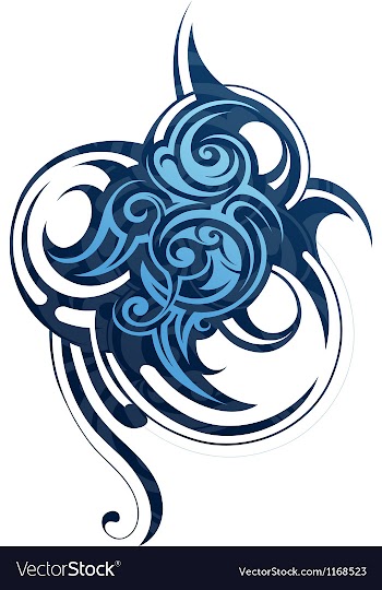  					Abstract tribal tattoo design vector image														