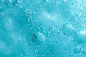Abstract Turquoise Water with Air Bubbles