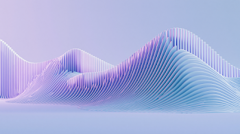 Abstract Undulating Wave in Lavender and Blue