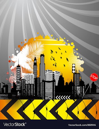 Abstract urban background vector image