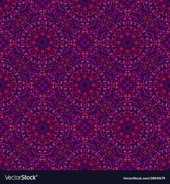 Abstract violet gem stone oriental pattern vector image